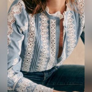 Like New! Sezane RYM blouse Size 38 (6)